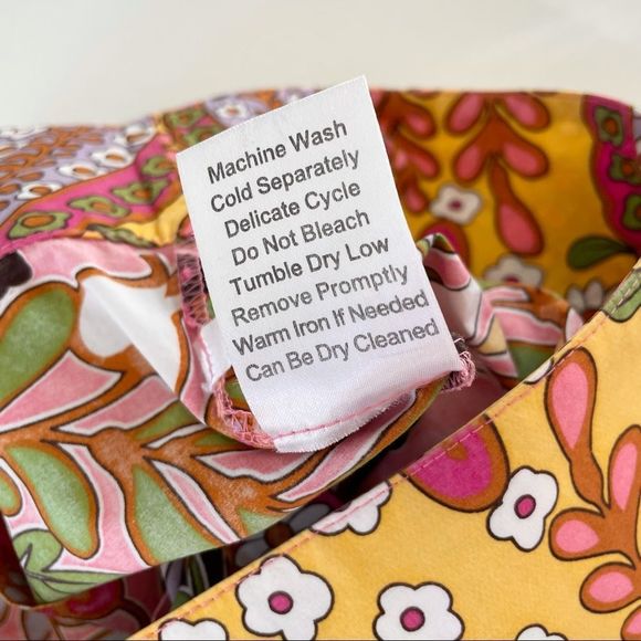 CAbi Ashbury A-line Pleated Mixed Media Floral Print Cotton Skirt, Size 4 - Picture 9 of 9